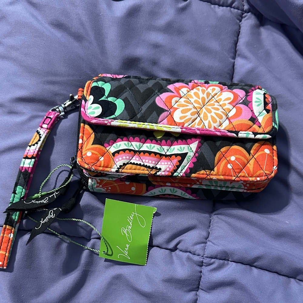 Vera Bradley Multicolor Floral Wristlet